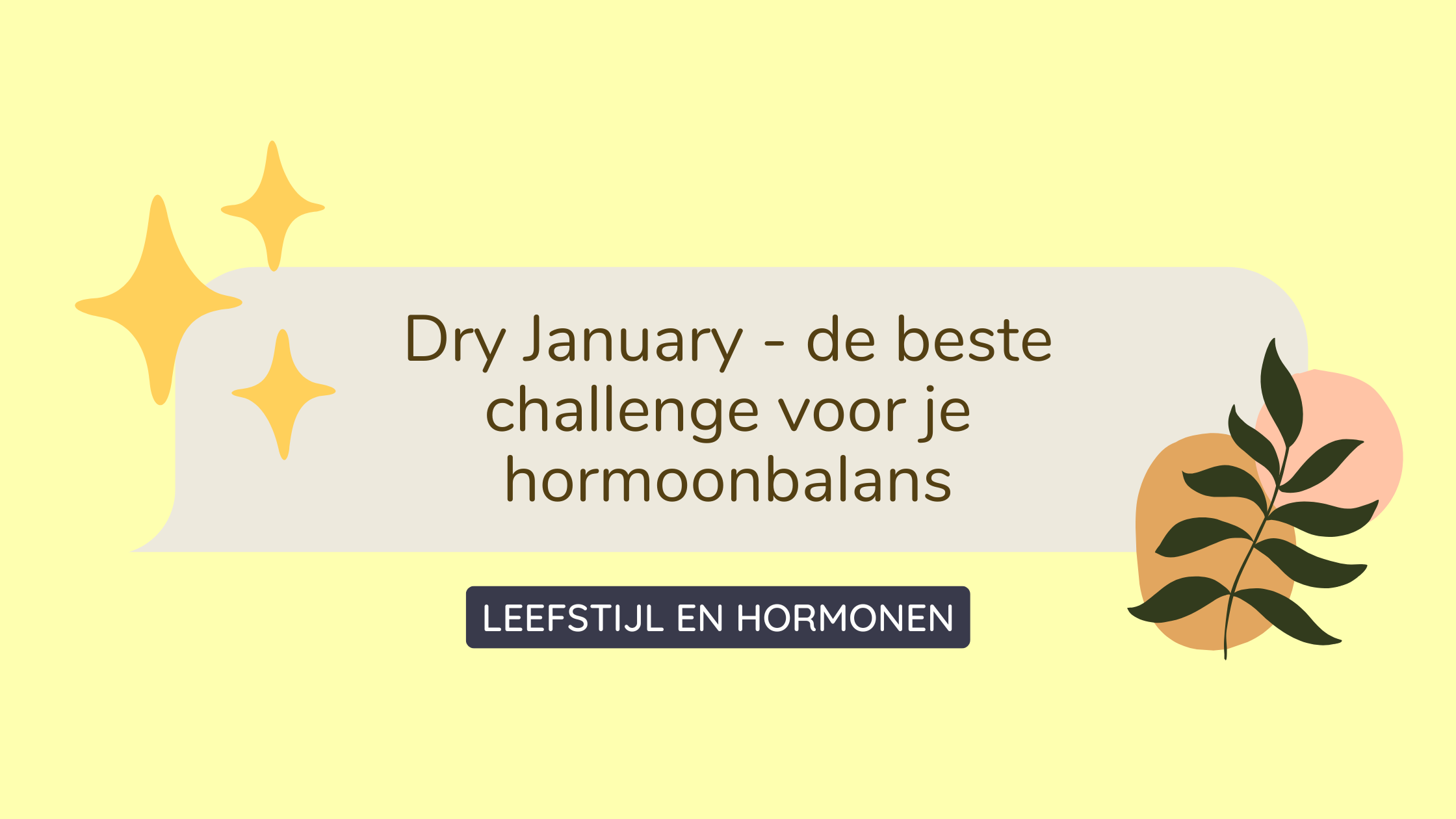 Dry January Hormoonbalans